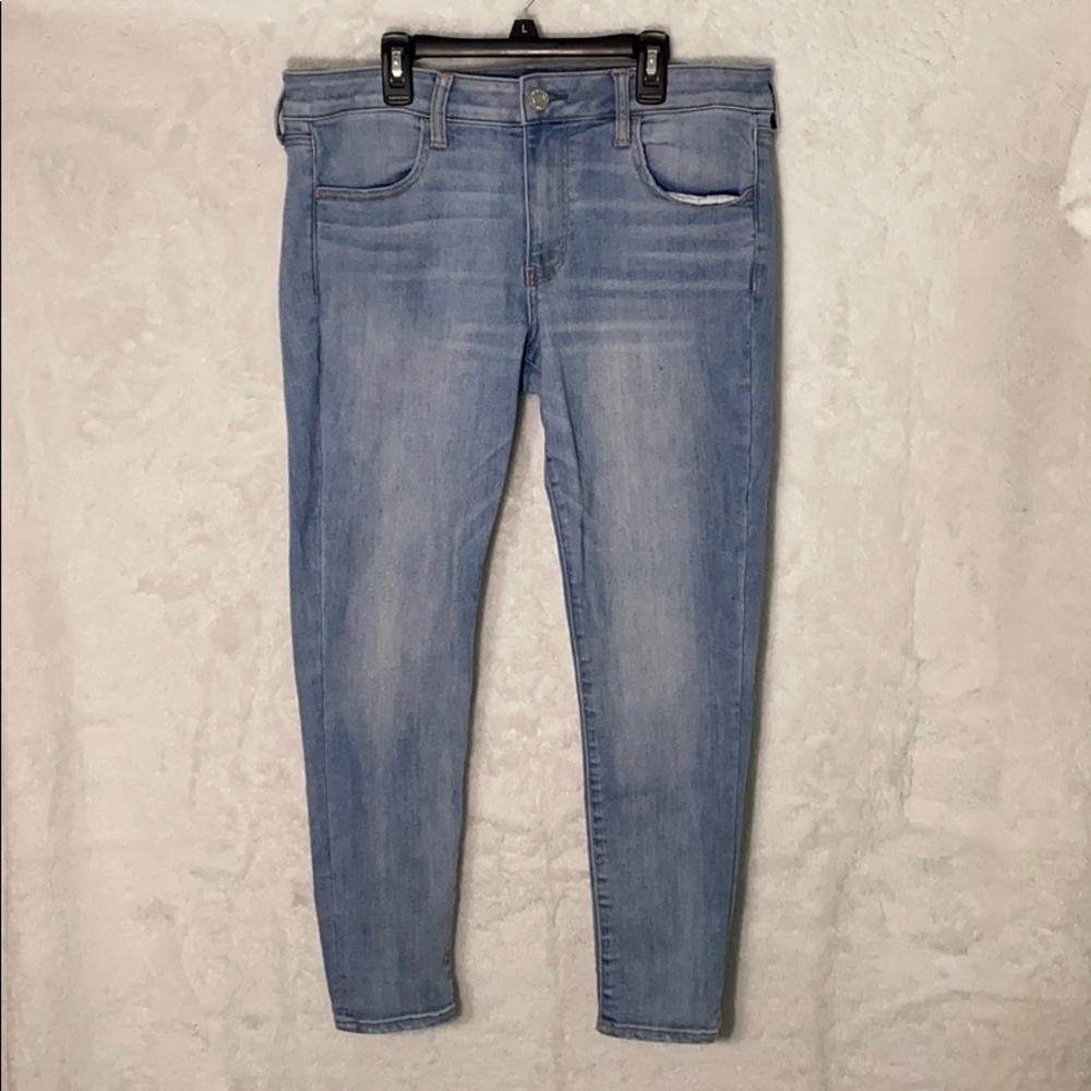 Womens American Eagle blue denim jeggings/jeans